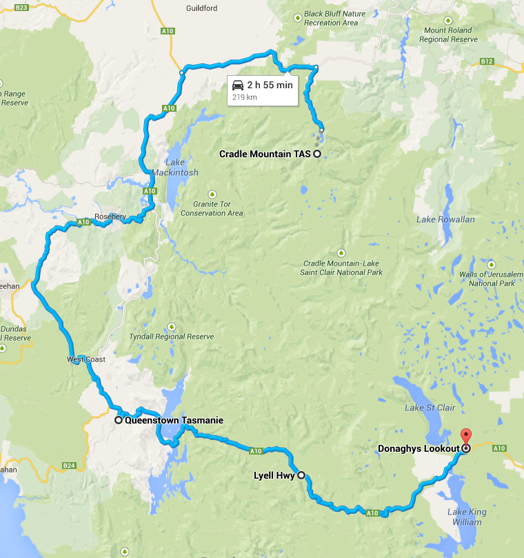 itinéraire jour 4 tasmanie