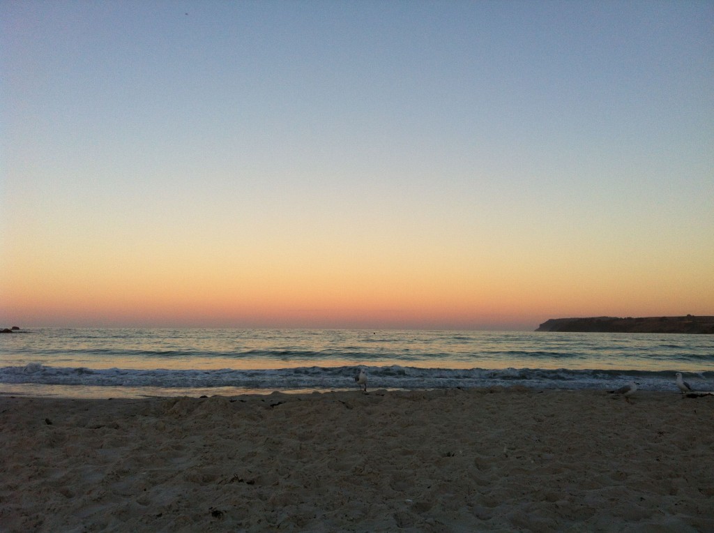 harbour beach coucher de soleil