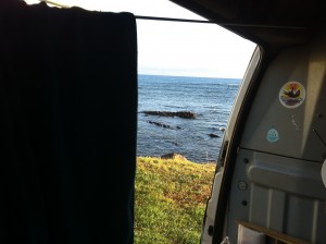 réveil au bord de l'eau tasmanie